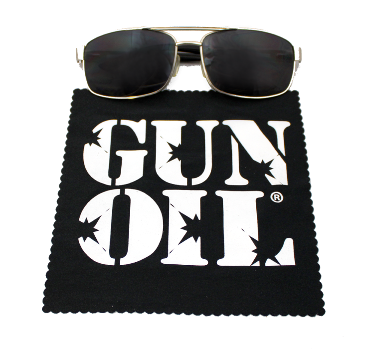 gun oil microfiber cloth black