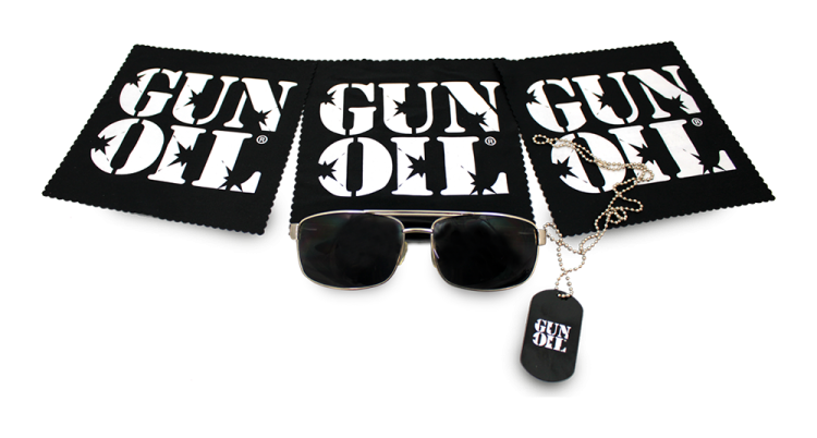 gun oil microfiber cloth black