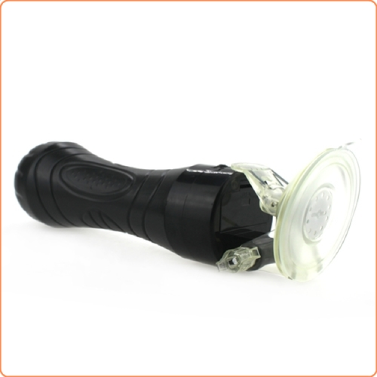 single hole male masturbator with suction cup oral