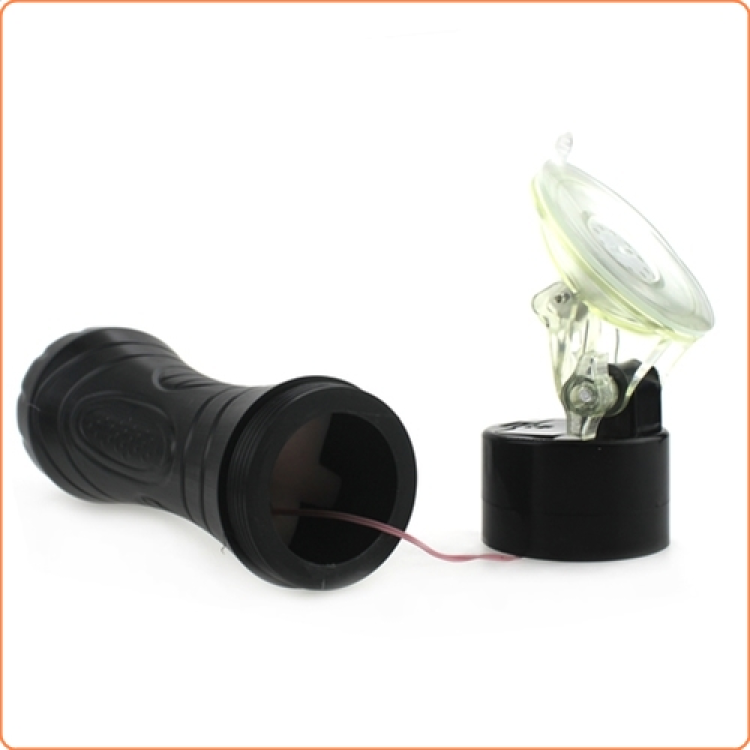 single hole male masturbator with suction cup oral