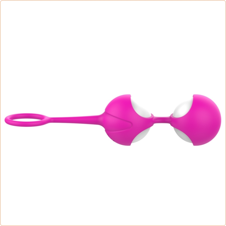 pull ring exercise kegel balls rose red