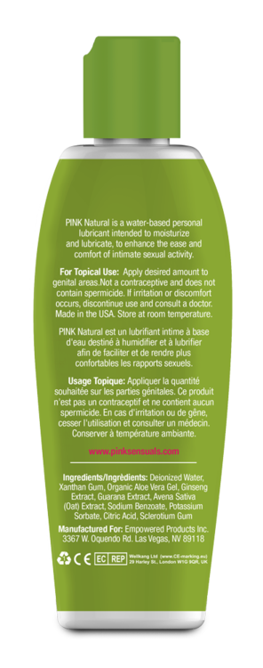 pink natural 4 7 oz bottle