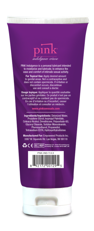 pink indulgence creme 3 3 oz tube