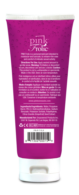 pink frolic 3 3 oz tube