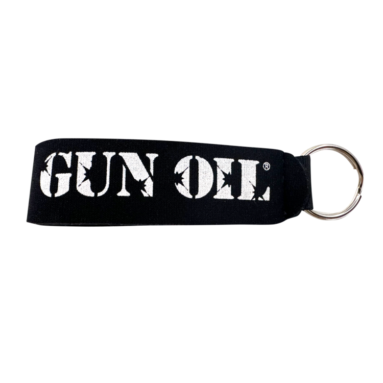 gun oil keychain black