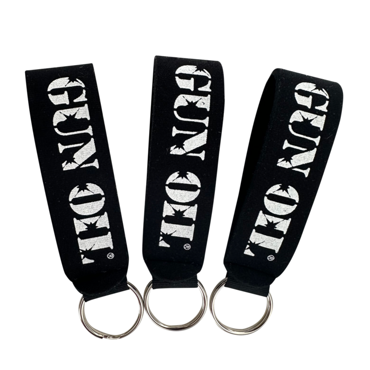 gun oil keychain black