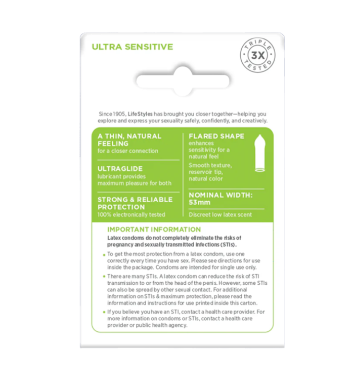 lifestyles ultra sensitive 3 pack