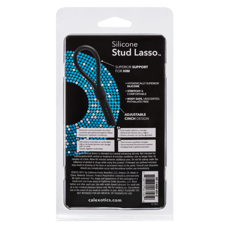 silicone stud lasso black