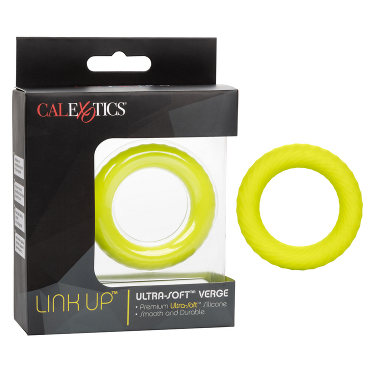 link up ultra soft edge cock ring green