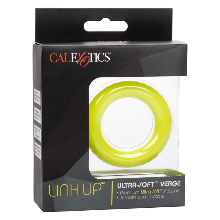 link up ultra soft edge cock ring green