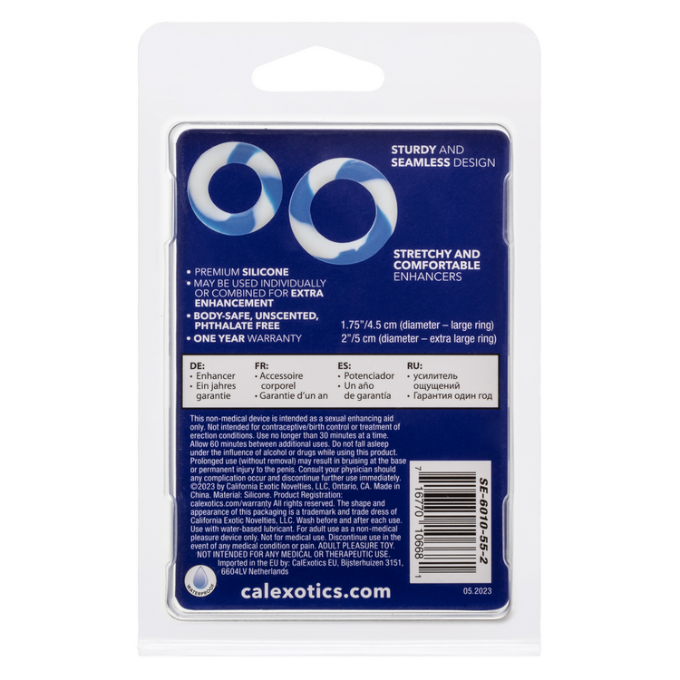 admiral 2 ring set blue and white