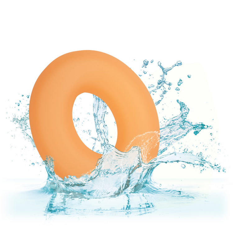 alpha glow in the dark liquid silicone prolong cock ring medium