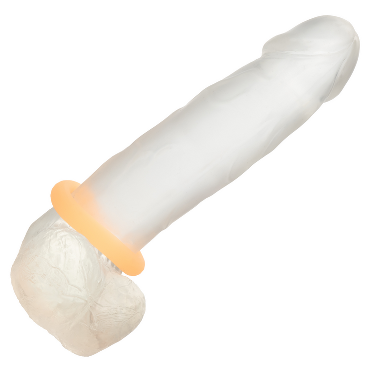 alpha glow in the dark liquid silicone prolong cock ring medium