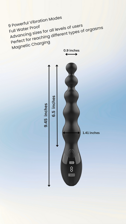vibrating butt plug slippery bead