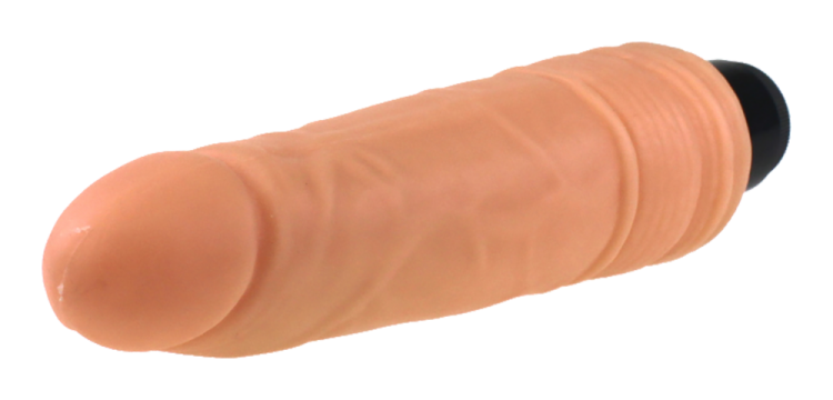 realistic dildo with vibration 75 inch flesh color