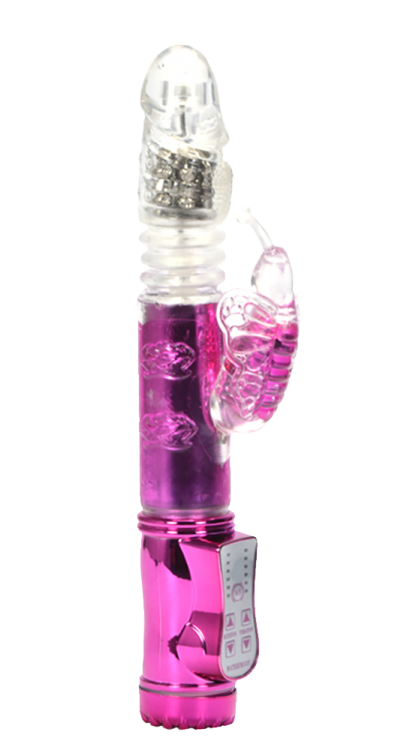 butterfly clit stimulating vibrator pink