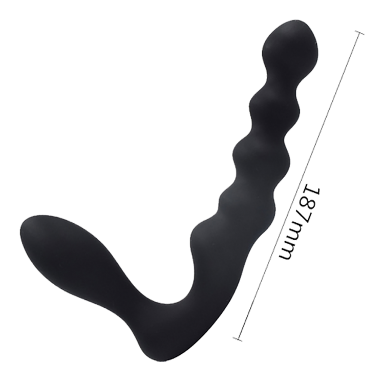 7 inch silicone prostate pleaser black