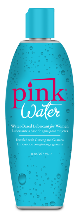 pink water 8 oz bottle