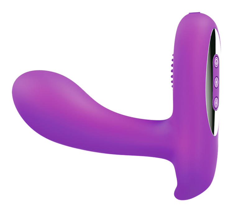 wireless heating prostate vibrator purple
