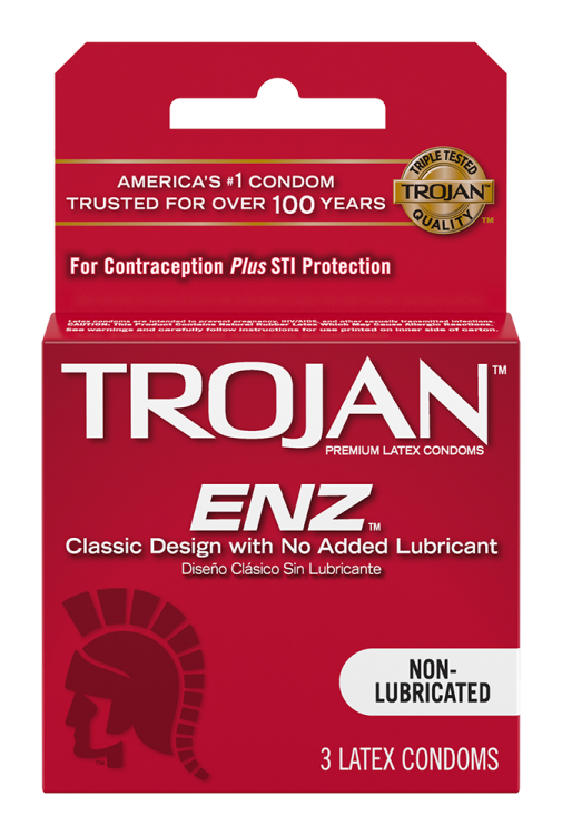 trojan enz non lubricated 3 pack