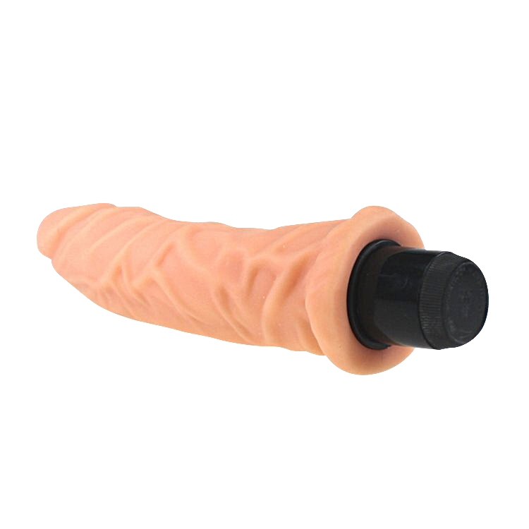 realistic dildo with vibration 77 inch flesh color