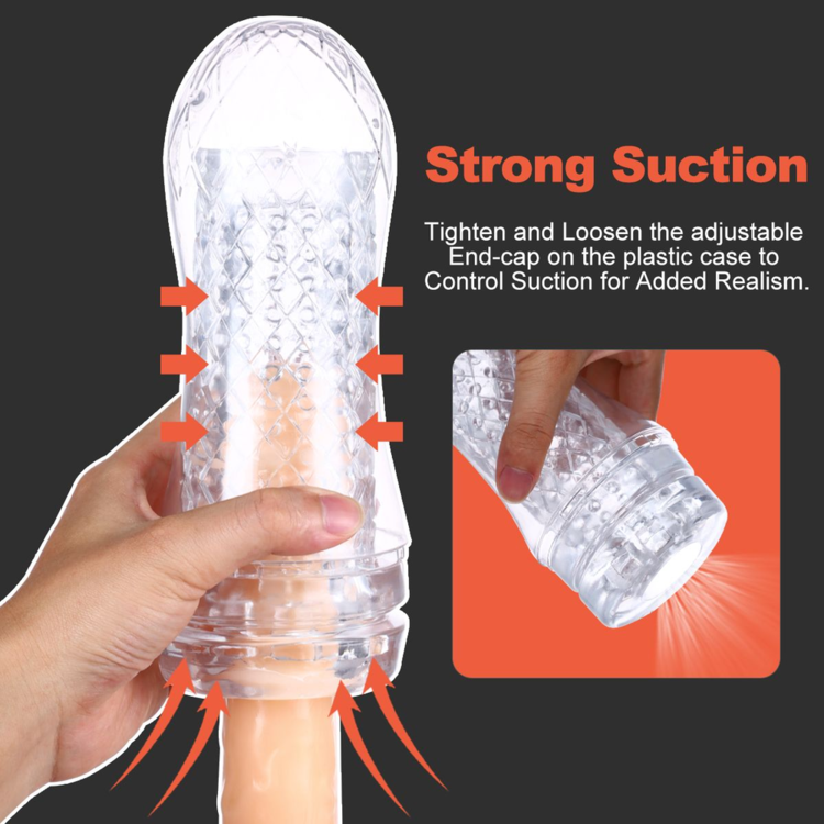 textured tunnel stroker clear