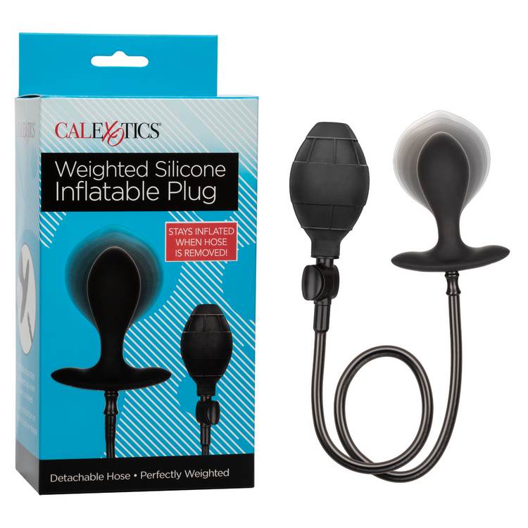 weighted silicone inflatable plug medium