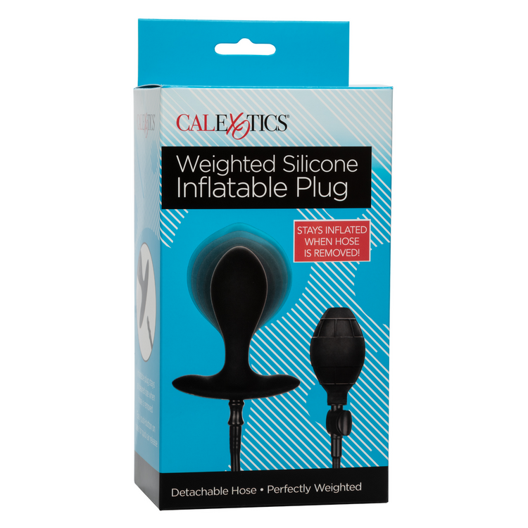 weighted silicone inflatable plug medium