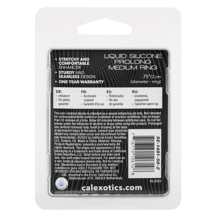 alpha liquid silicone prolong cock ring medium