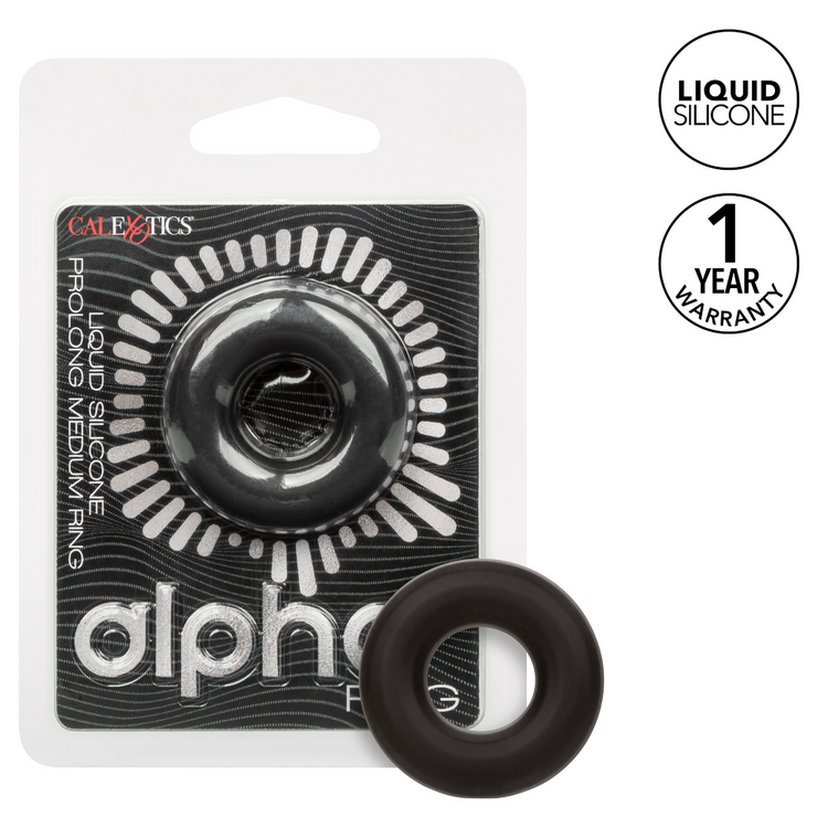 alpha liquid silicone prolong cock ring medium