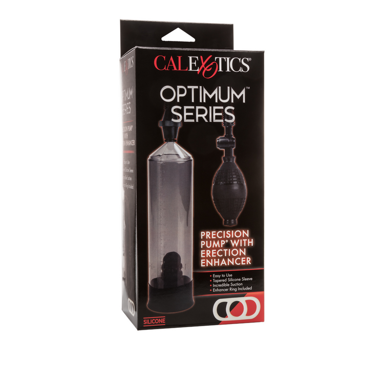 optimum series precision pump with erection enhancer clear black