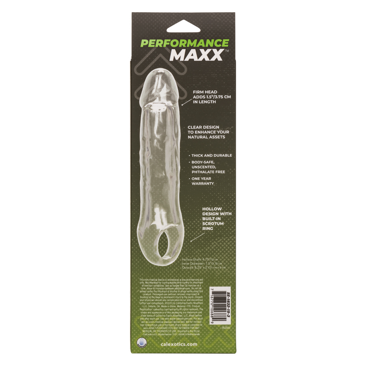 performance maxx penis extension 65 clear