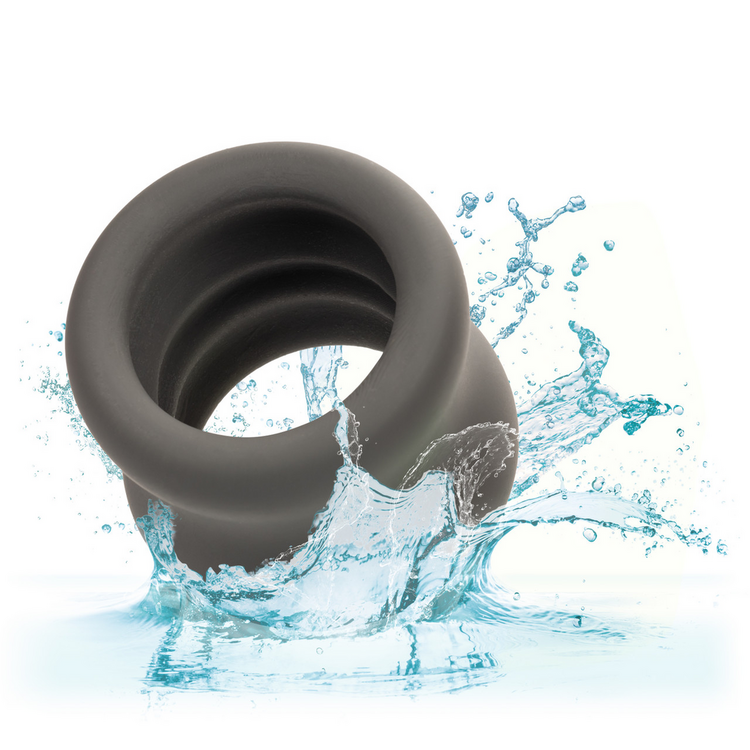 alpha liquid silicone scrotum ring black