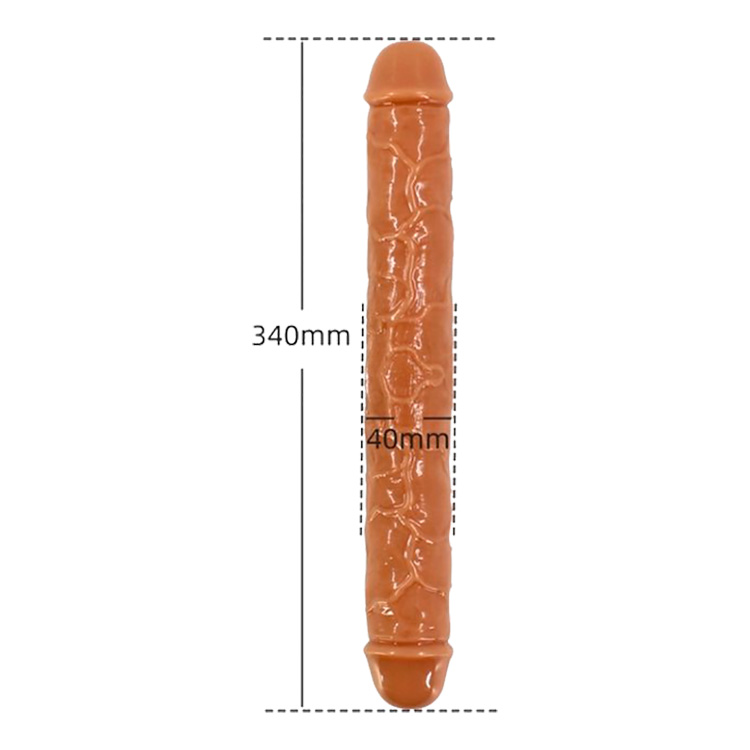 11_5 Two-Headed Jelly Dildo flesh