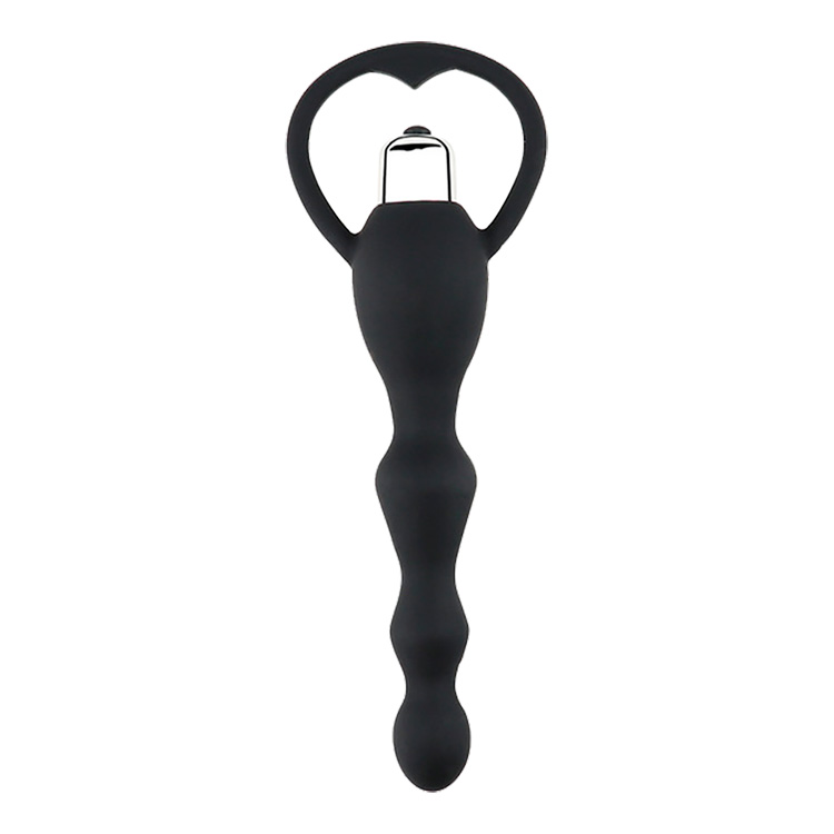 Beaded Anal Vibrator black