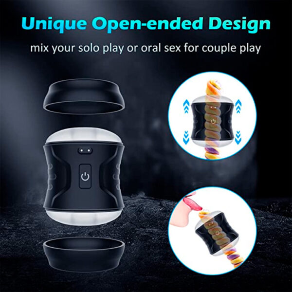 Vibrating Dual Open-Ended Male Stroker - Image 7