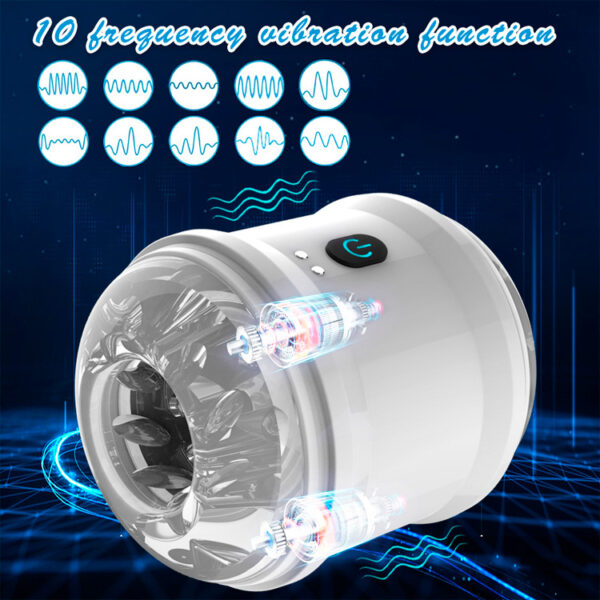 Vibrating Dual Open-Ended Male Stroker - Image 8