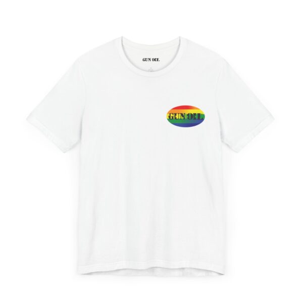 Gun Oil® Oval Rainbow Pride T-Shirt - Image 7