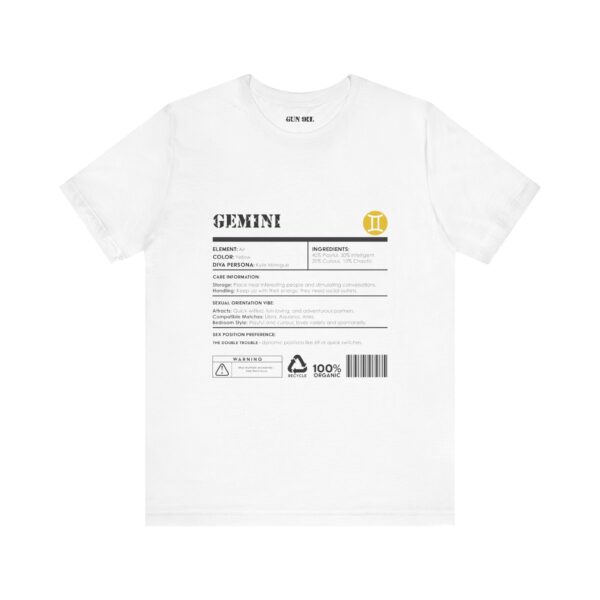 Gemini Ingredients Horoscope Tee - Image 5