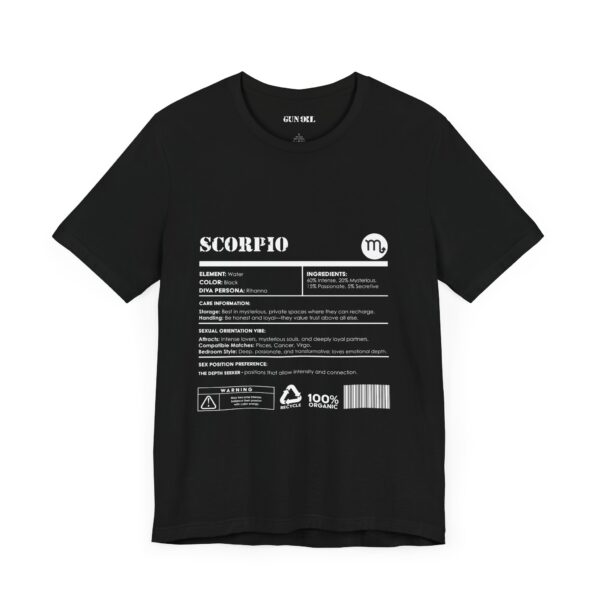 Scorpio Ingredients Horoscope Tee - Image 3