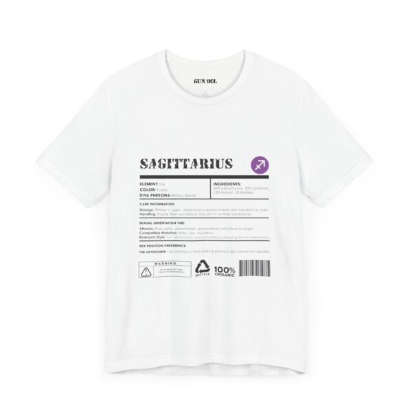 Sagittarius Ingredients Horoscope Tee - Image 7