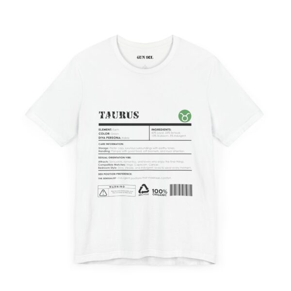 Taurus Ingredients  Horoscope Tee - Image 7