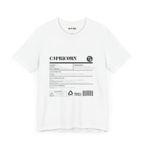 Capricorn Ingredients Horoscope Tee - Image 7