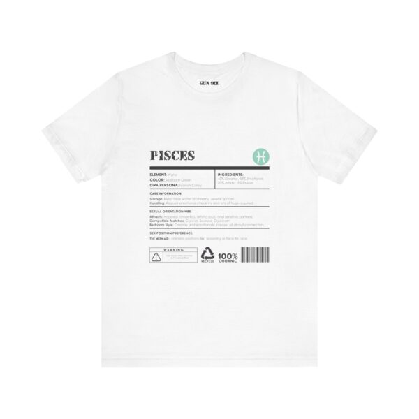 Pisces Ingredients Horoscope Tee - Image 5