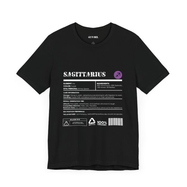 Sagittarius Ingredients Horoscope Tee - Image 3
