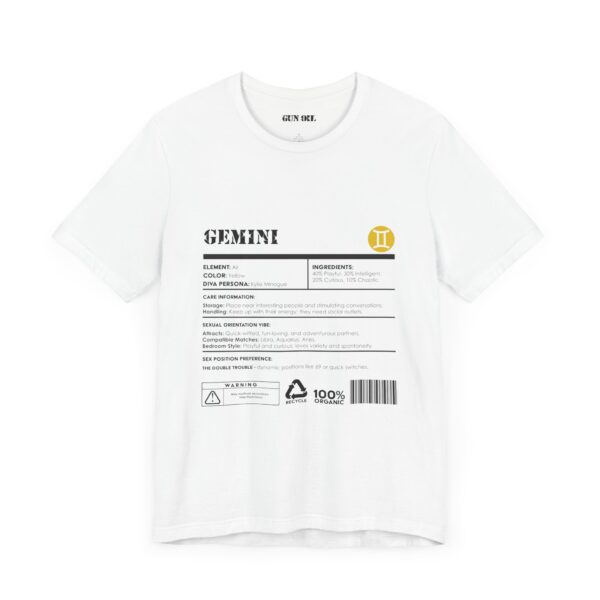 Gemini Ingredients Horoscope Tee - Image 7