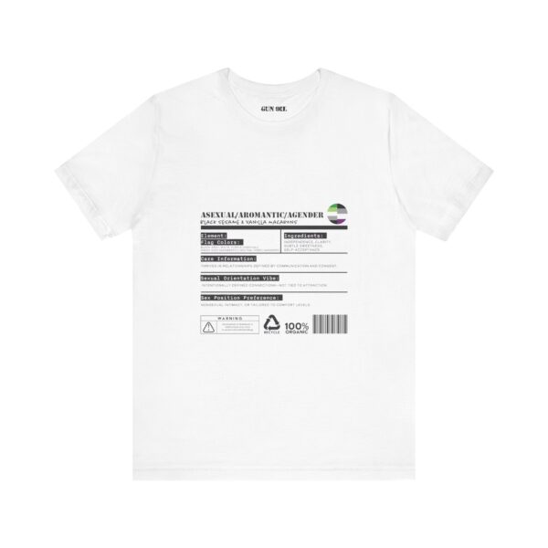 Asexual/Aromantic/Agender Ingredients T-Shirt - Image 5