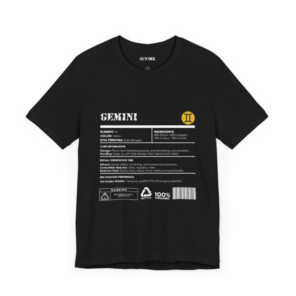 Gemini Ingredients Horoscope Tee - Image 3