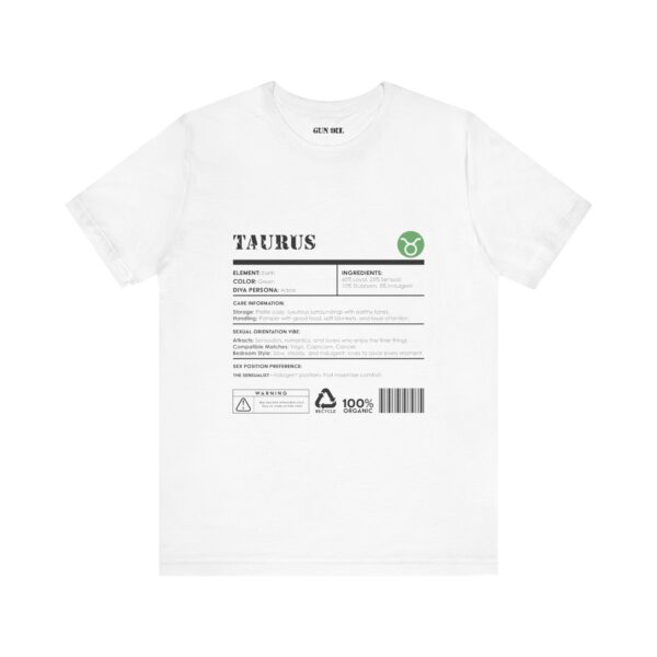 Taurus Ingredients  Horoscope Tee - Image 5