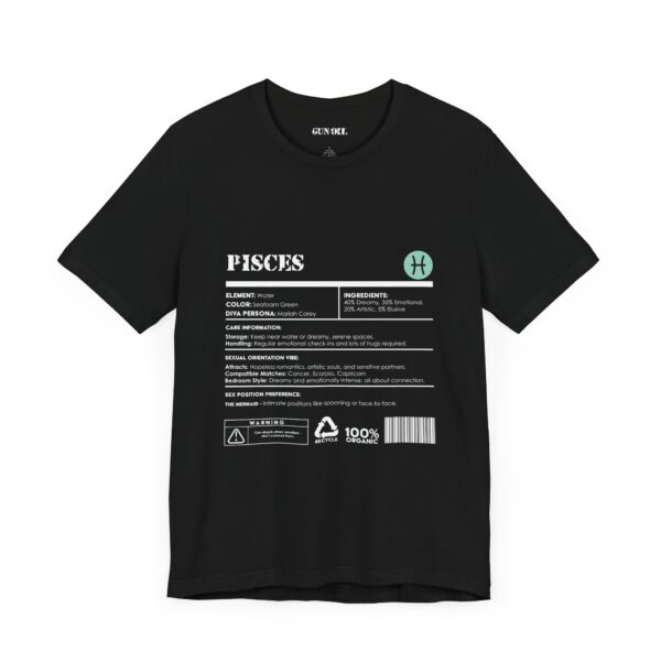 Pisces Ingredients Horoscope Tee - Image 3